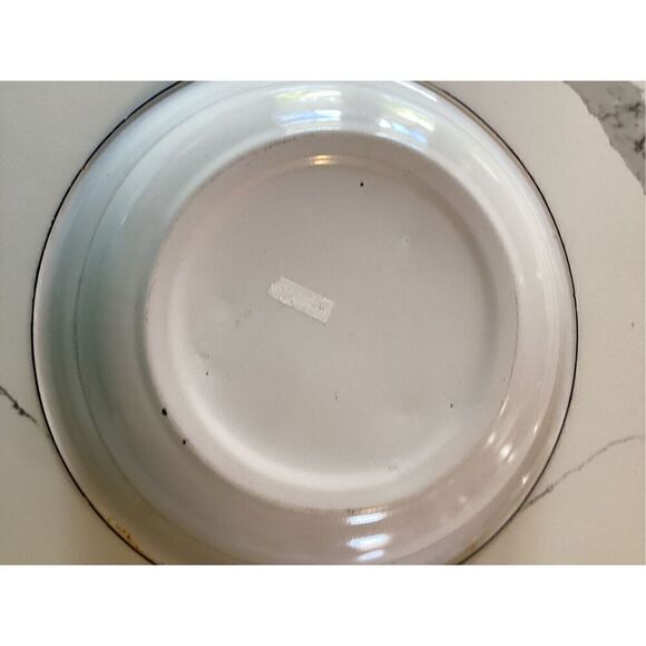 Large Crab Enamelware Bowl Pink White - Picture 4 of 8